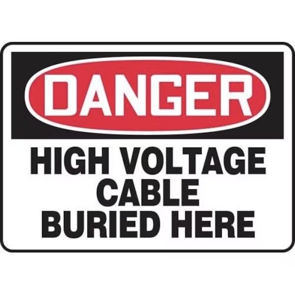 Accuform OSHA DANGER SAFETY SIGN HIGH MELC032VP MELC032VP - main